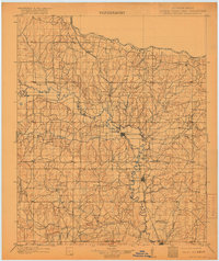 1902 Map of Pauls Valley, 1916 Print