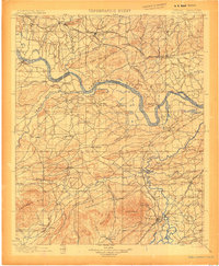 1900 Map of Sallisaw