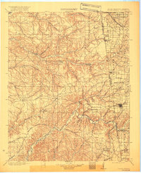 1904 Map of Siloam Springs, 1920 Print