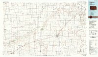1983 Map of Moscow, KS, 1984 Print