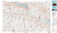 Download a high-resolution, GPS-compatible USGS topo map for Russell, KS (1990 edition)