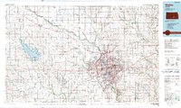 preview thumbnail of historical topo map of Wichita, KS in 1990