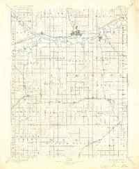 1894 Map of Abilene, KS, 1933 Print