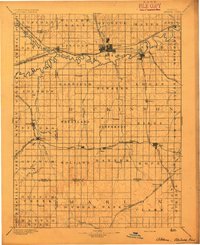 1894 Map of Abilene, KS