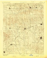 1891 Map of Pratt County, KS, 1925 Print