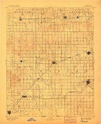 1891 Map of Anthony, KS, 1906 Print