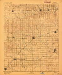 1891 Map of Kingman County, KS
