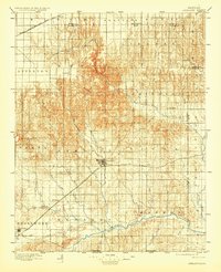 1896 Map of Ashland, 1930 Print