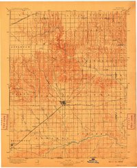 1896 Map of Ashland, 1910 Print