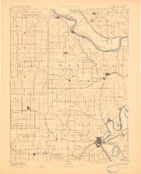 1893 Map of Atchison, 1910 Print