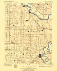 1885 Map of Atchison, 1954 Print