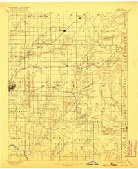 1889 Map of Burden, KS, 1920 Print