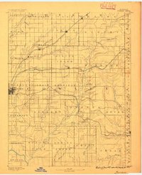1889 Map of Burden, 1895 Print