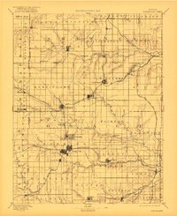 1894 Map of Burlingame, 1922 Print