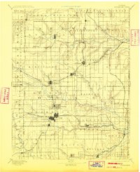 1894 Map of Burlingame, 1913 Print