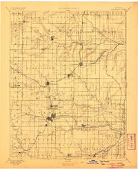 1894 Map of Burlingame, 1906 Print