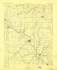 1894 Map of Burlington, 1927 Print
