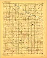 1901 Map of Cheney, 1922 Print