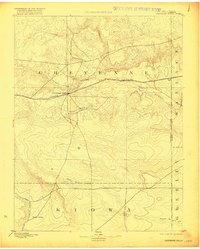 1894 Map of Greeley County, KS, 1916 Print