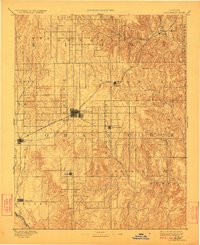 1892 Map of Coldwater, 1924 Print