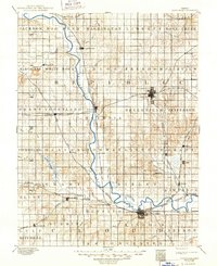1892 Map of Concordia, 1949 Print