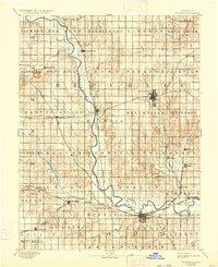 1892 Map of Concordia, 1934 Print