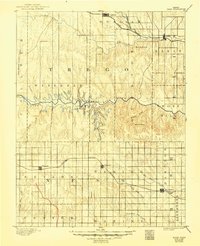 1893 Map of Trego County, KS, 1949 Print