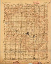 1894 Map of Ellsworth, KS