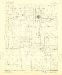 1894 Map of Emporia, KS, 1916 Print