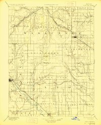 1894 Map of Eskridge, 1927 Print