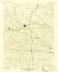 preview thumbnail of historical topo map of Eureka, KS in 1894