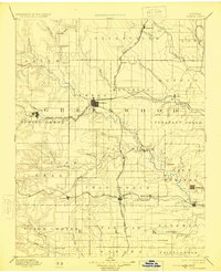 1894 Map of Eureka, KS, 1925 Print