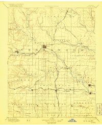 1894 Map of Eureka, KS, 1918 Print