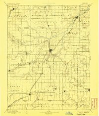 1894 Map of Garnett, 1906 Print