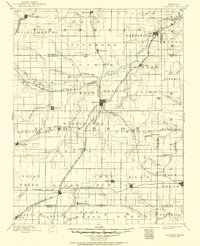 1894 Map of Garnett, KS, 1951 Print