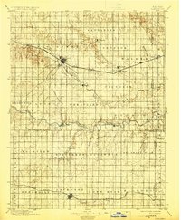 1896 Map of Hays, KS, 1924 Print