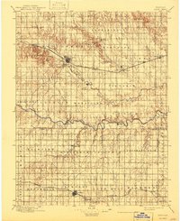 1896 Map of Hays, KS, 1943 Print