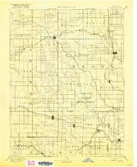 1894 Map of Hiawatha, 1921 Print