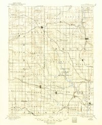 1894 Map of Hiawatha, 1949 Print