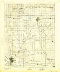 preview thumbnail of historical topo map of Hutchinson, Reno County, KS in 1893