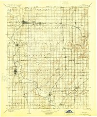1904 Map of Iola, 1924 Print