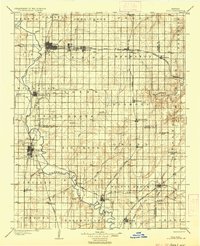 1904 Map of Iola, 1937 Print