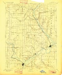 1894 Map of Junction City, 1901 Print