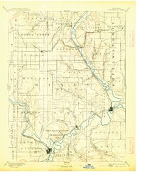 1894 Map of Junction City, 1913 Print