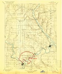 1894 Map of Junction City, 1918 Print