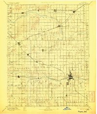 1894 Map of Abbyville, KS, 1906 Print