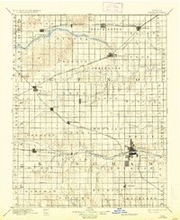 1894 Map of Abbyville, KS, 1937 Print