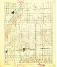 1894 Map of Kinsley, KS, 1901 Print