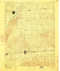 1894 Map of Kinsley, KS, 1911 Print
