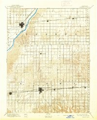 1894 Map of Kinsley, KS, 1939 Print
